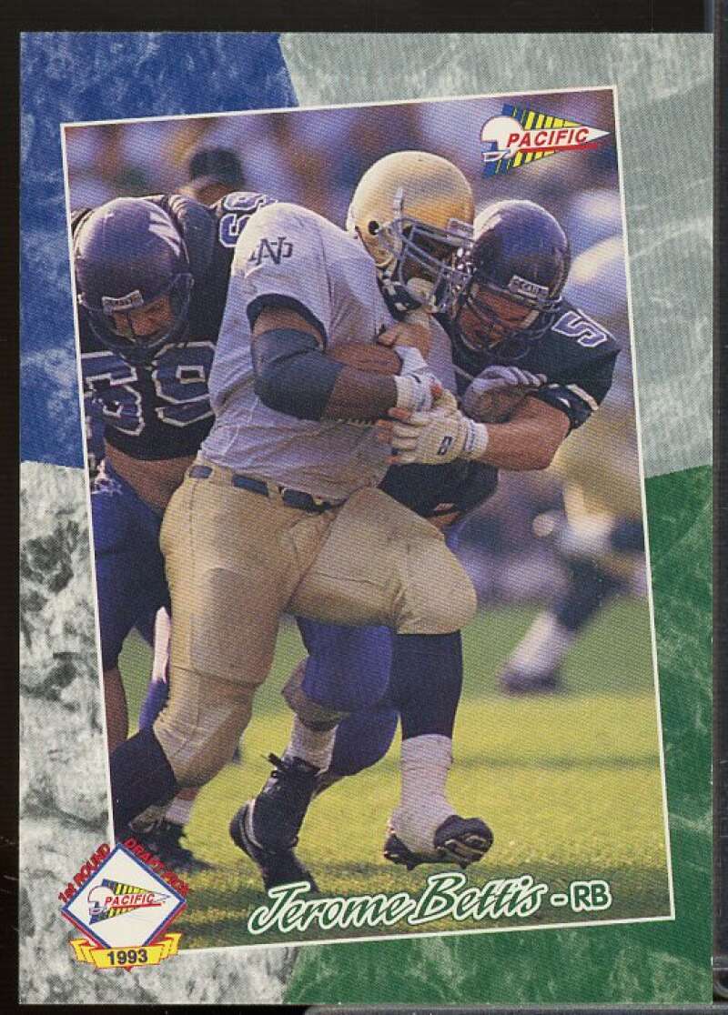 Jerome Bettis Rookie Card 1993 Pacific #434  Image 1