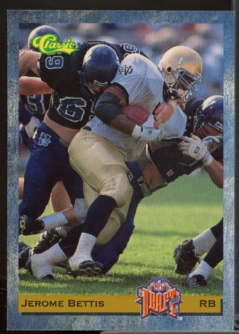 Jerome Bettis Rookie Card 1993 Classic #10  Image 1