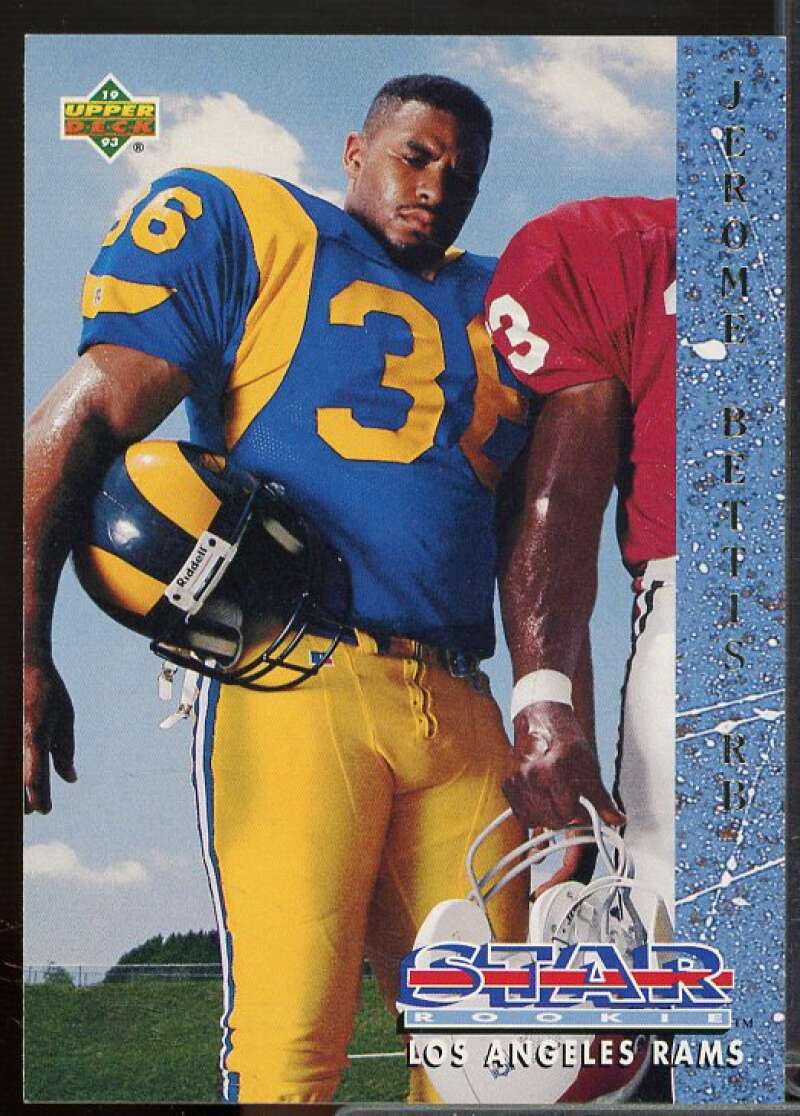 Jerome Bettis Rookie Card 1993 Upper Deck #20  Image 1