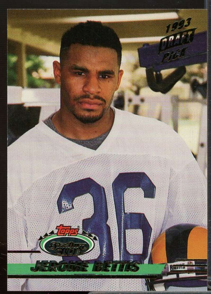 Jerome Bettis Rookie Card 1993 Stadium Club #108  Image 1