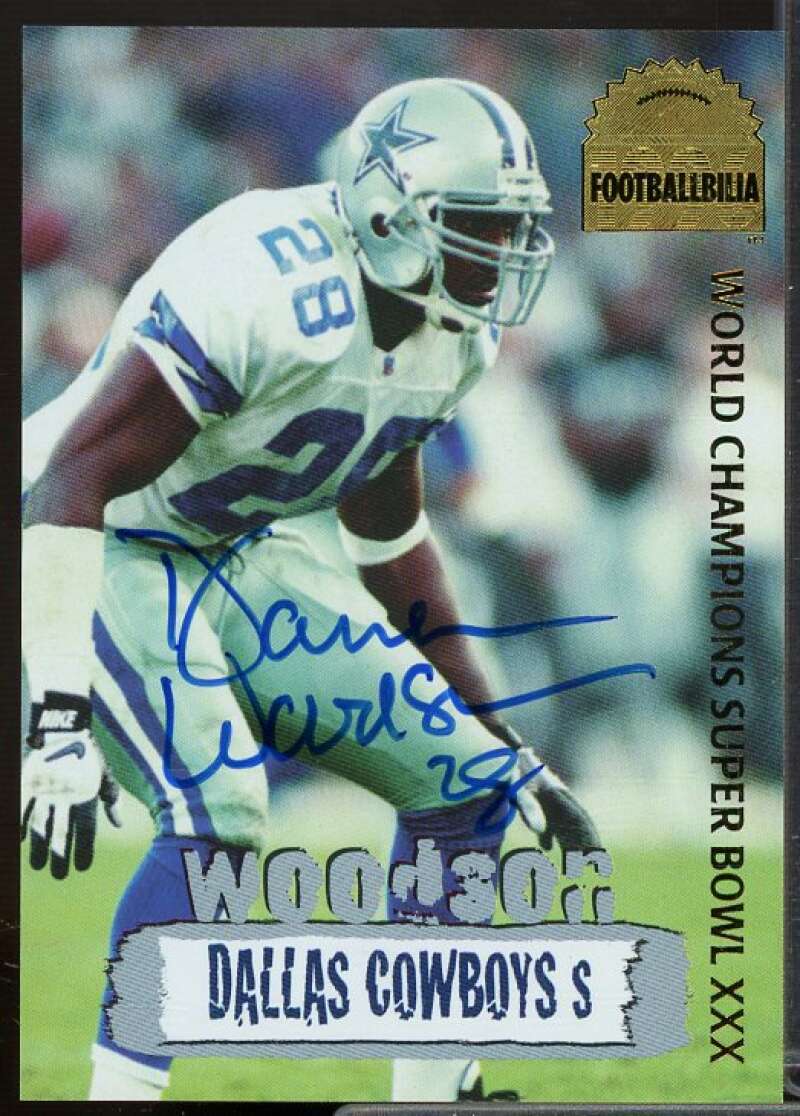 Darren Woodson Card 1996 Collector's Edge Cowboybilia Autographs #DCA15  Image 1