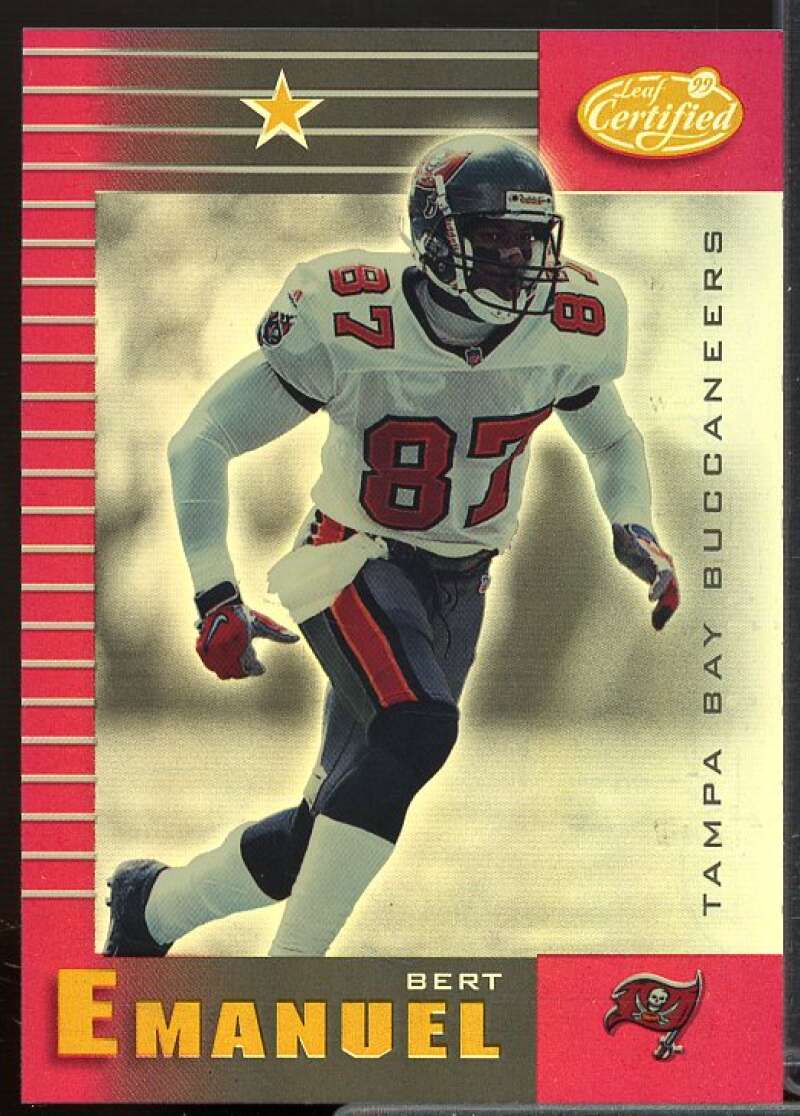 Bert Emanuel Card 1999 Leaf Certified Mirror Red #93  Image 1