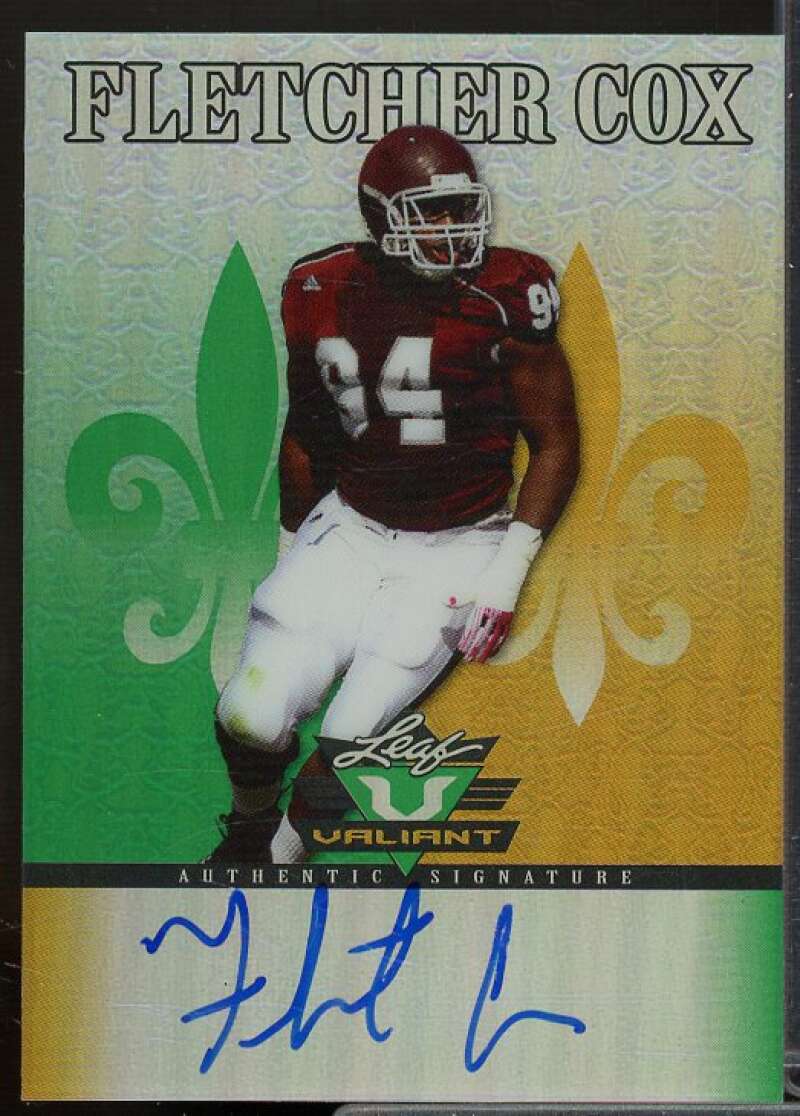 Fletcher Cox Rookie Card 2012 Leaf Valiant Draft #FC1  Image 1