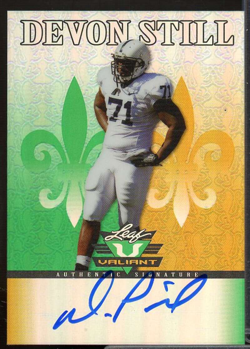 Devon Still Rookie Card 2012 Leaf Valiant Draft Blue #DS1  Image 1