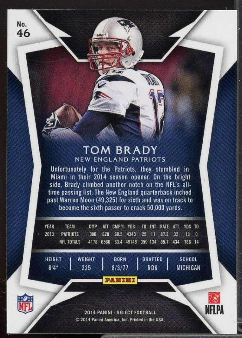 Tom Brady Card 2014 Select #46  Image 2