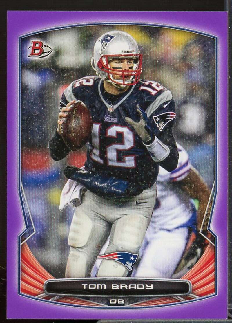 Tom Brady Card 2014 Bowman Purple #V56  Image 1