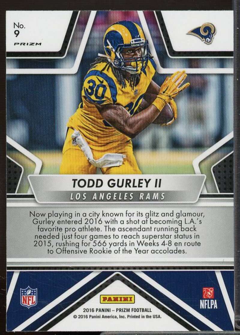 Todd Gurley Card 2016 Panini Prizm Shining Stars Prizms Green #9  Image 2