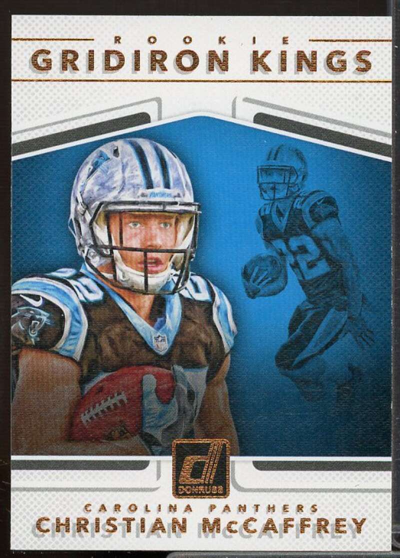 Christian McCaffrey Rookie Card 2017 Donruss Rookie Gridiron Kings #10  Image 1