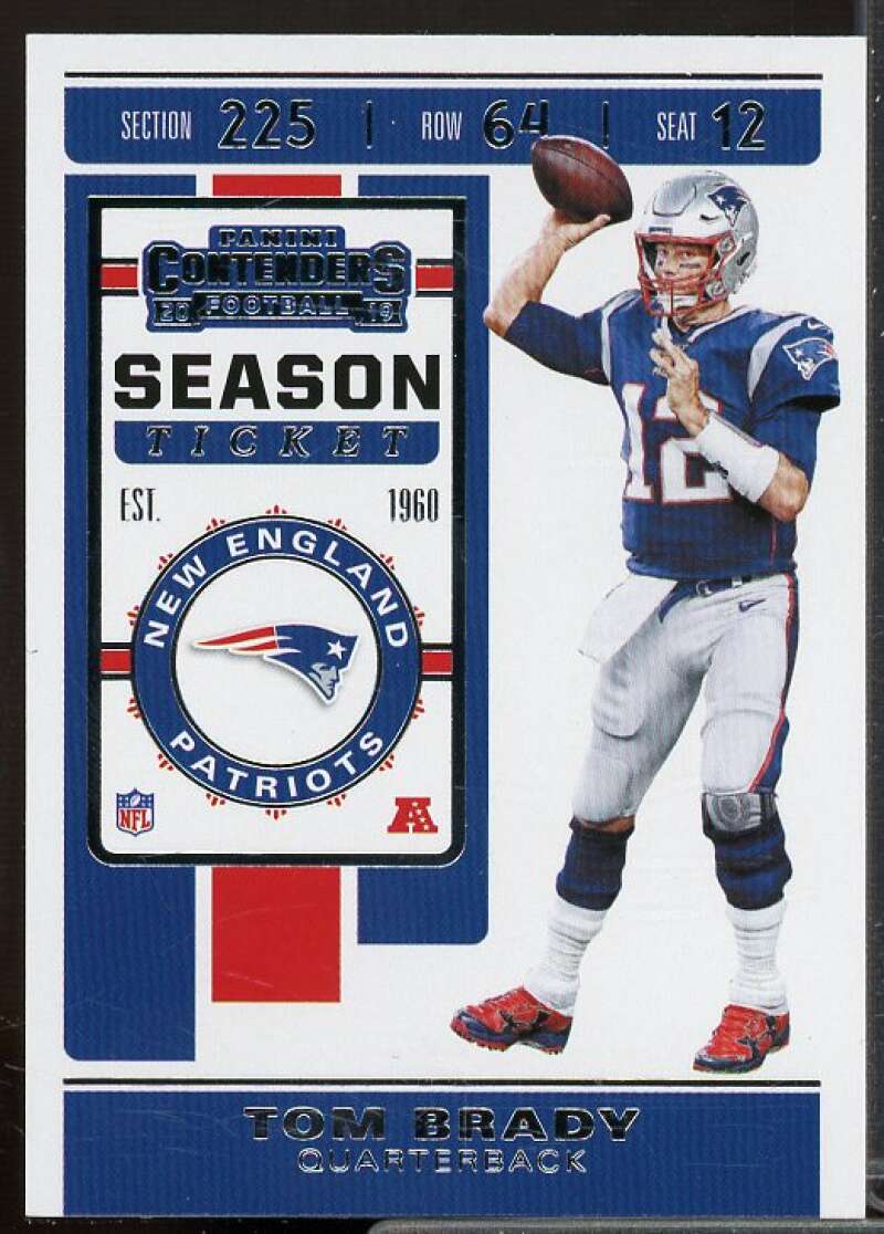 Tom Brady Card 2019 Panini Contenders #9  Image 1