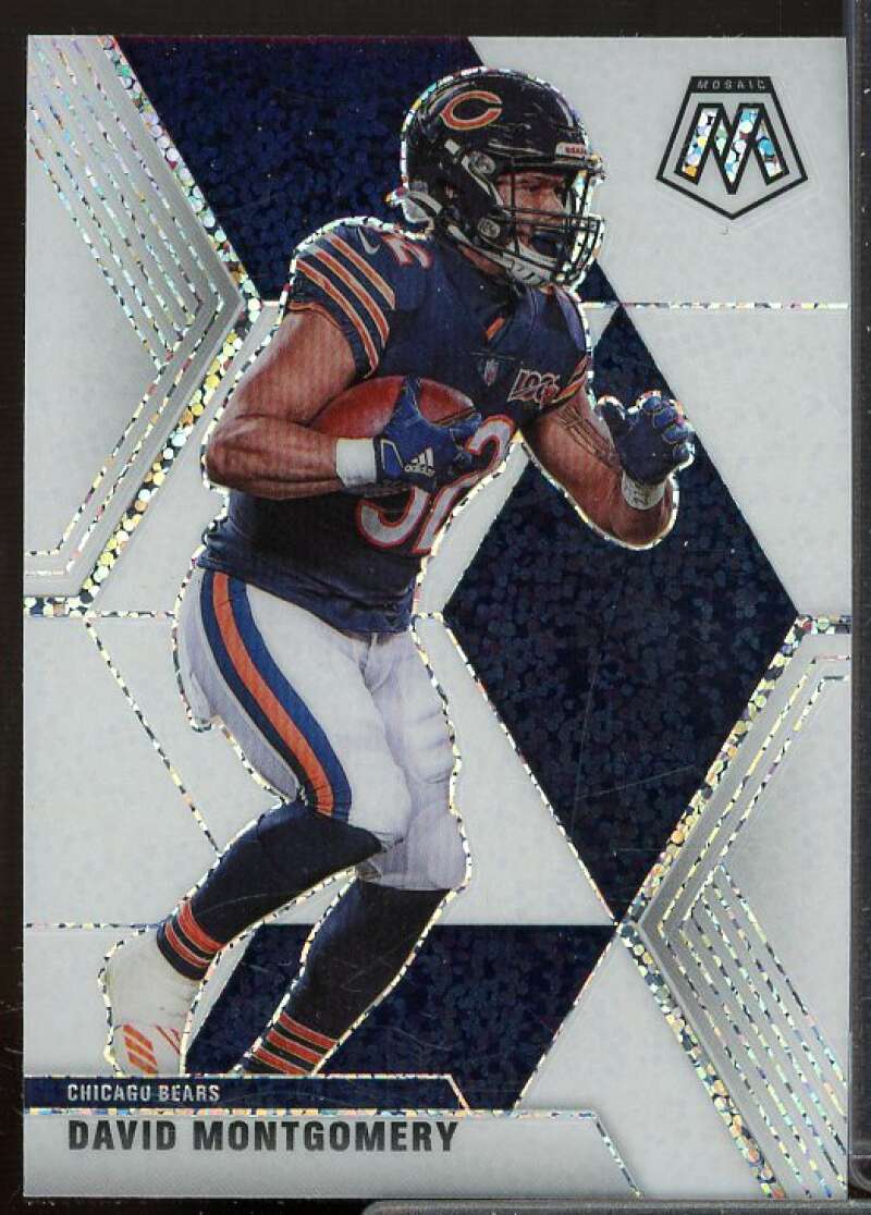 David Montgomery Card 2020 Panini Mosaic White Sparkle #41  Image 1