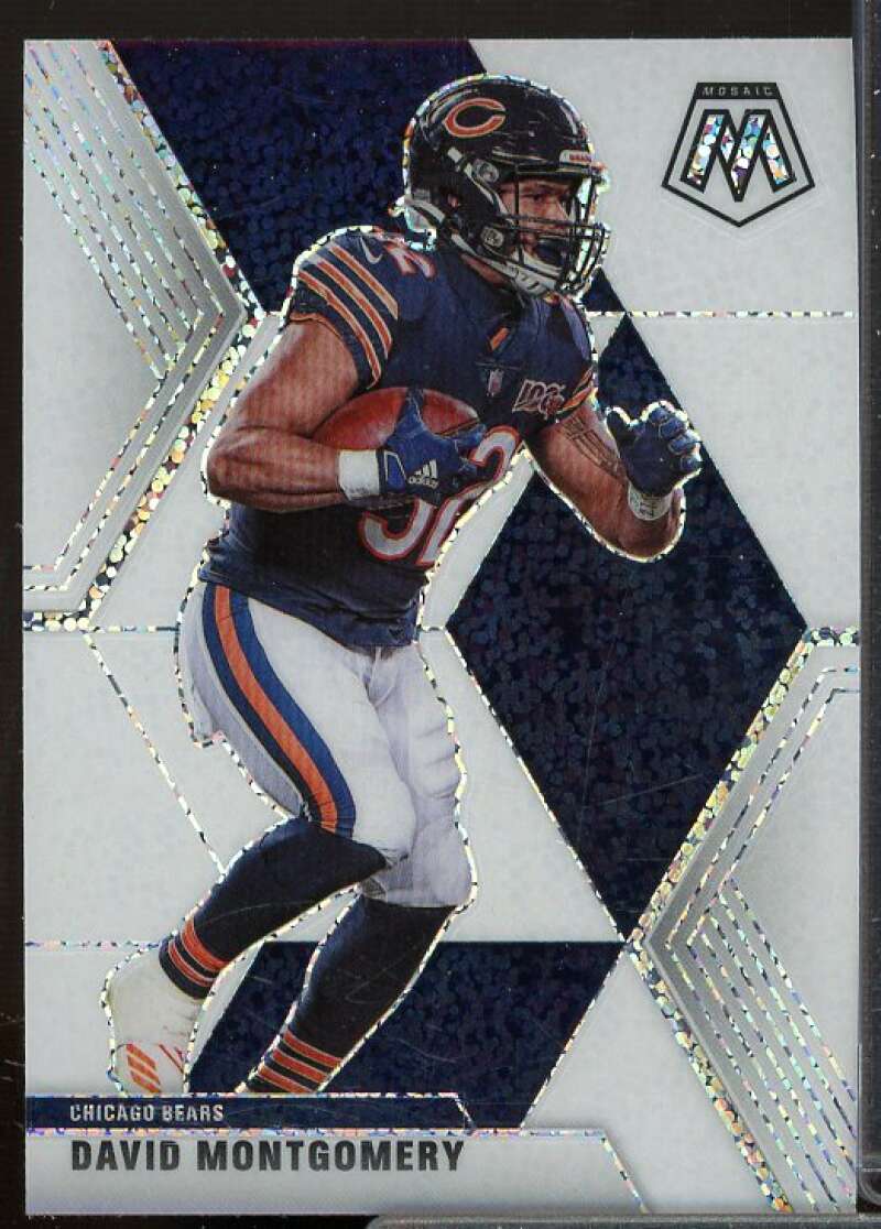 David Montgomery Card 2020 Panini Mosaic White Sparkle #41  Image 1