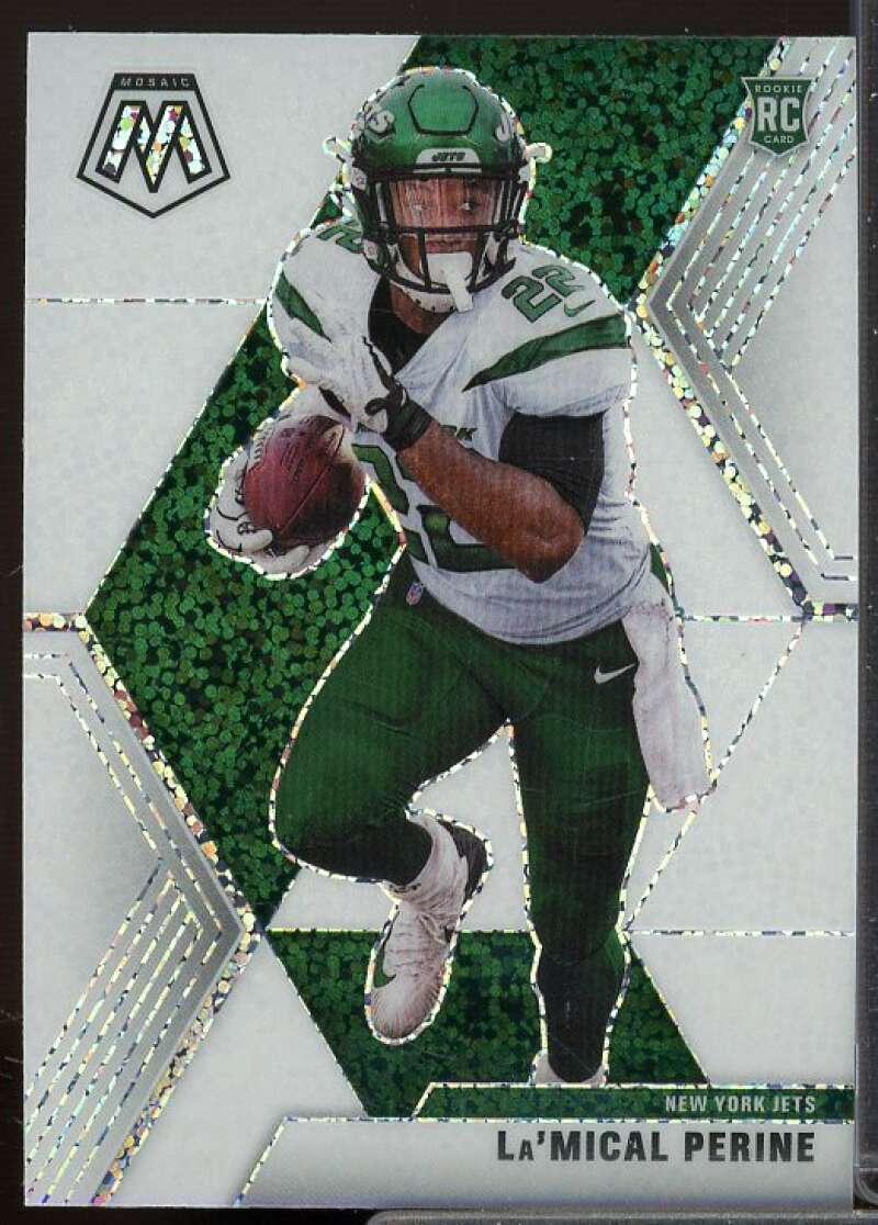 La'Mical Perine Rookie Card 2020 Panini Mosaic White Sparkle #235  Image 1