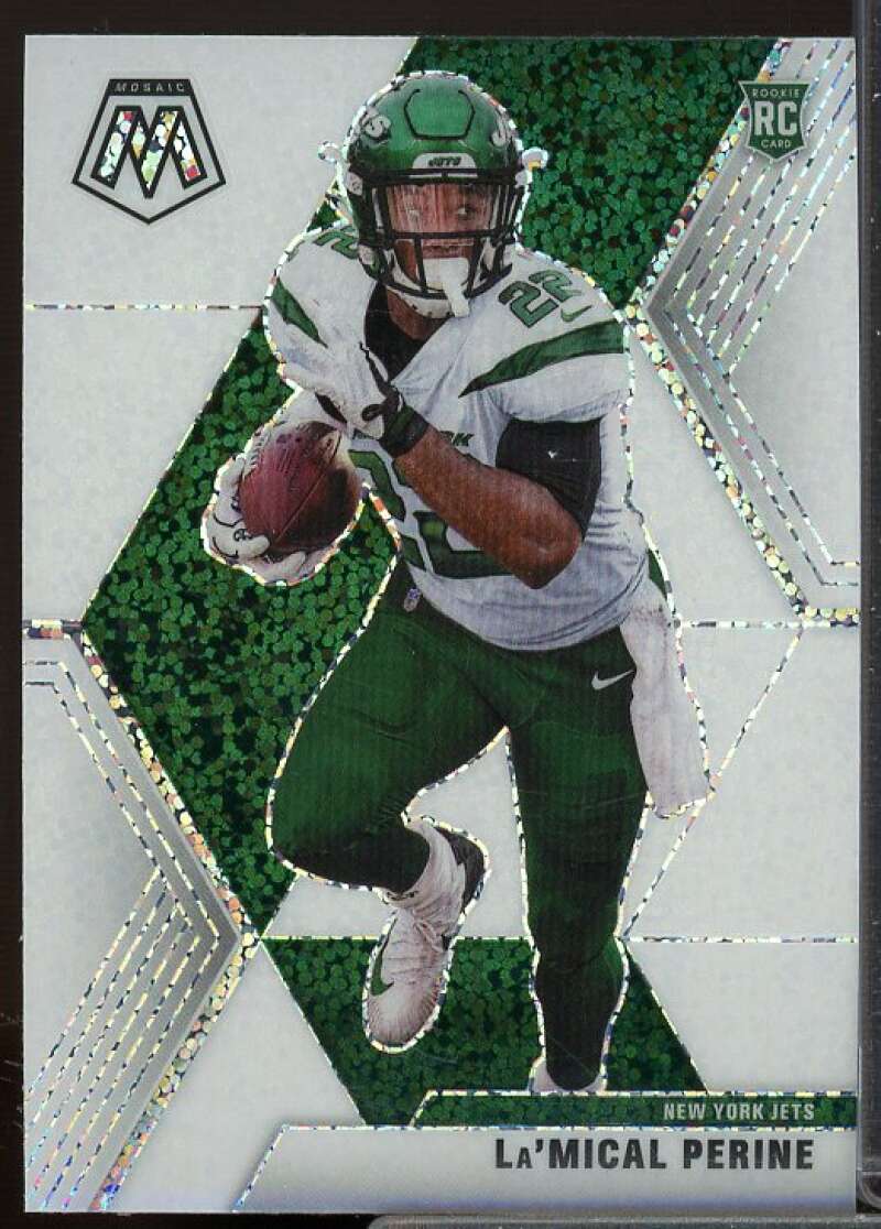 La'Mical Perine Rookie Card 2020 Panini Mosaic White Sparkle #235  Image 1