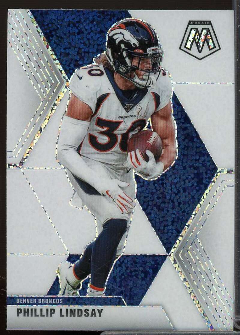 Phillip Lindsay Card 2020 Panini Mosaic White Sparkle #70  Image 1