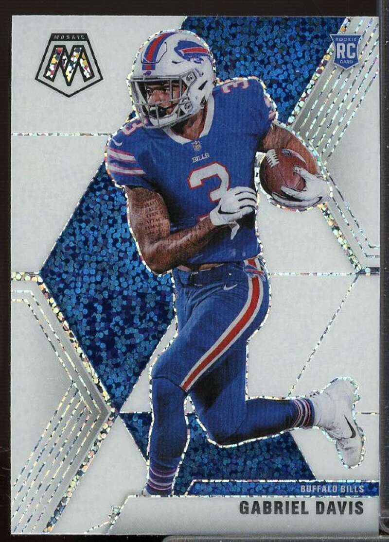 Gabriel Davis Rookie Card 2020 Panini Mosaic White Sparkle #239  Image 1