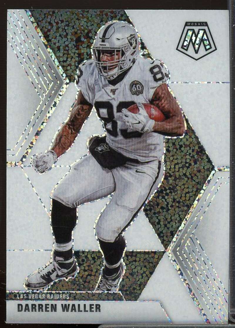 Darren Waller Card 2020 Panini Mosaic White Sparkle #109  Image 1