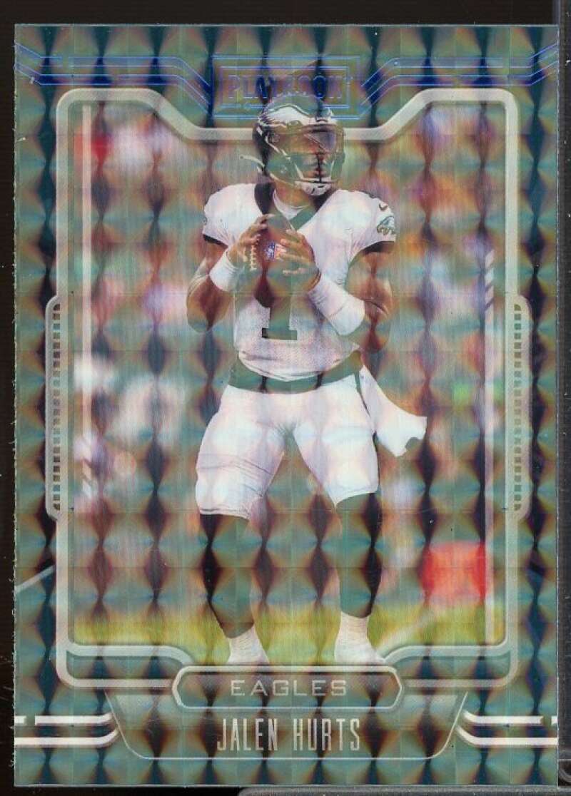 Jalen Hurts Card 2021 Panini Playbook Purple #69  Image 1