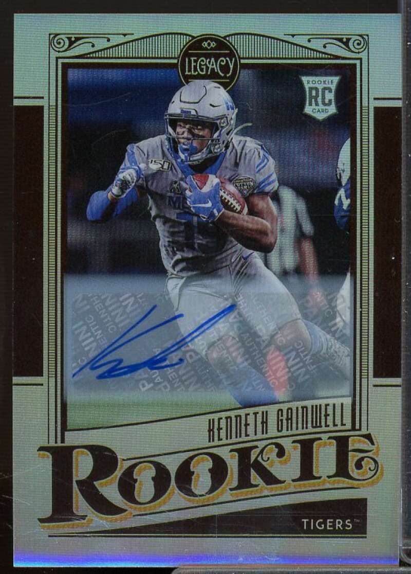 Kenneth Gainwell Rookie Card 2021 Panini Legacy Rookies Premium Penmanship #168  Image 1