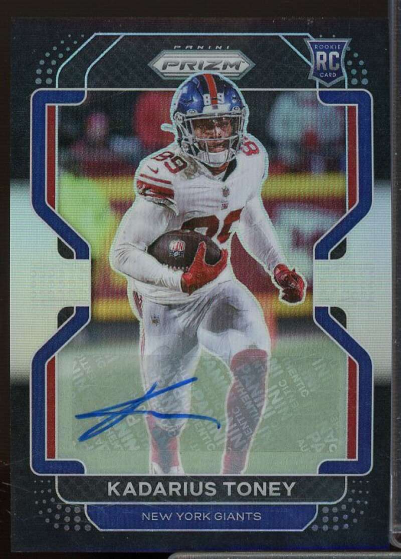 Kadarius Toney Rookie Card 2021 Panini Prizm Black Silver Prizm Autograph #NNO  Image 1