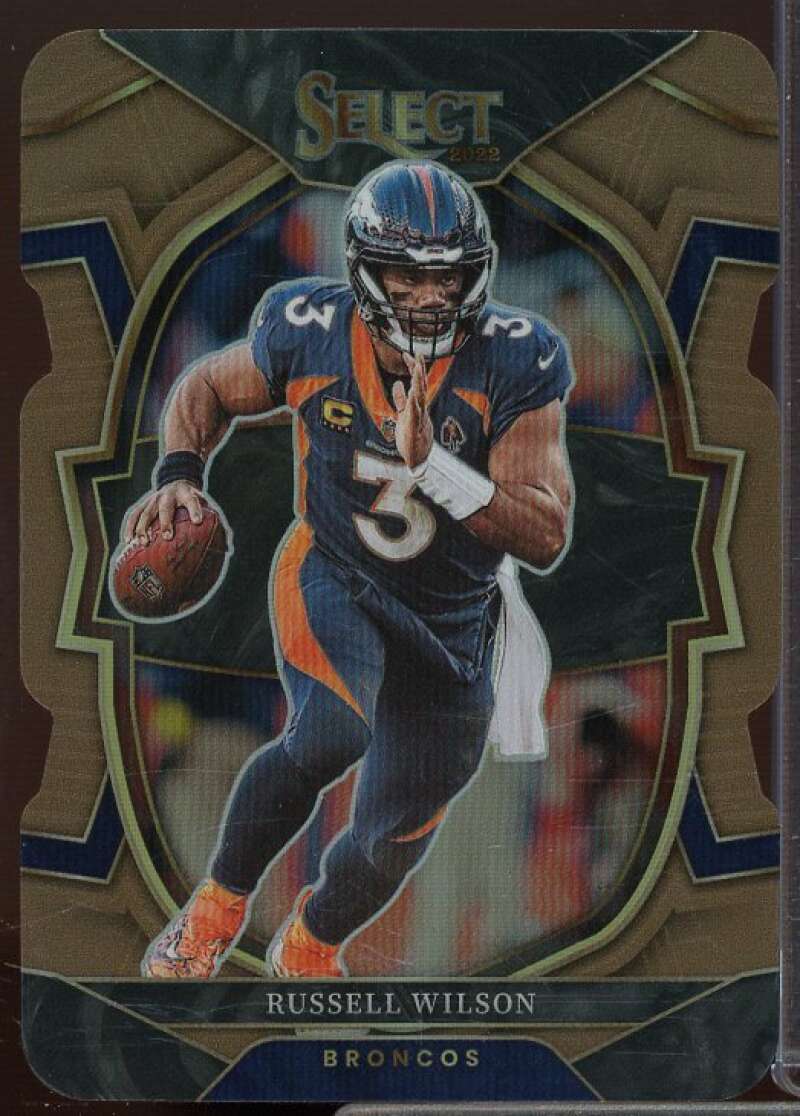 Russell Wilson Card 2022 Select Prizm Copper Die Cut #23  Image 1