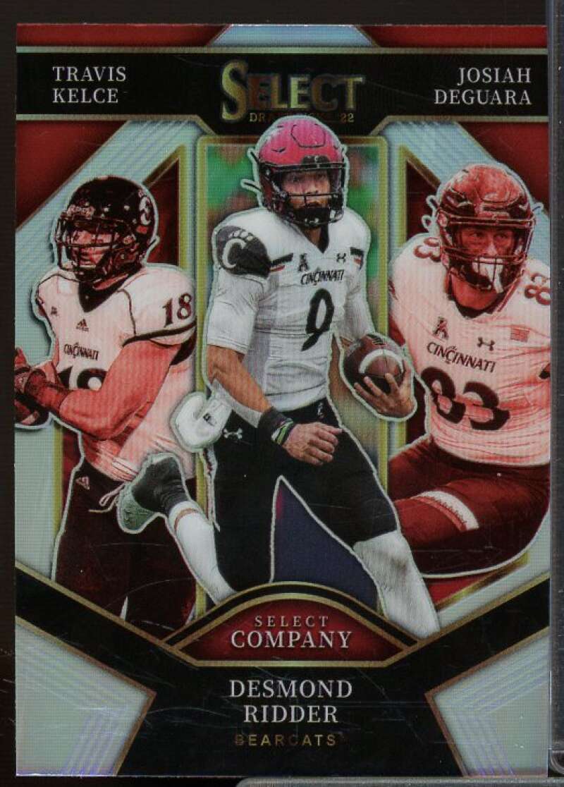 Ridder/Deguara/Kelce Card 2022 Select Draft Picks Select Company Prizms #21  Image 1