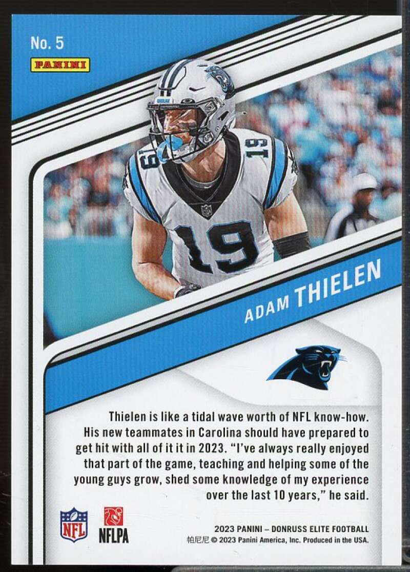 Adam Thielen Card 2023 Elite Aspirations Shimmer #5  Image 2