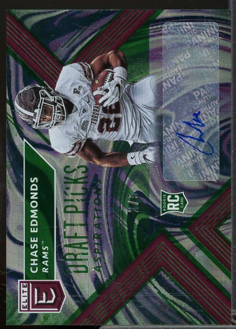 Chase Edmonds 2018 Elite Draft Picks Draft Picks AU Aspirations Emerald #182  Image 1