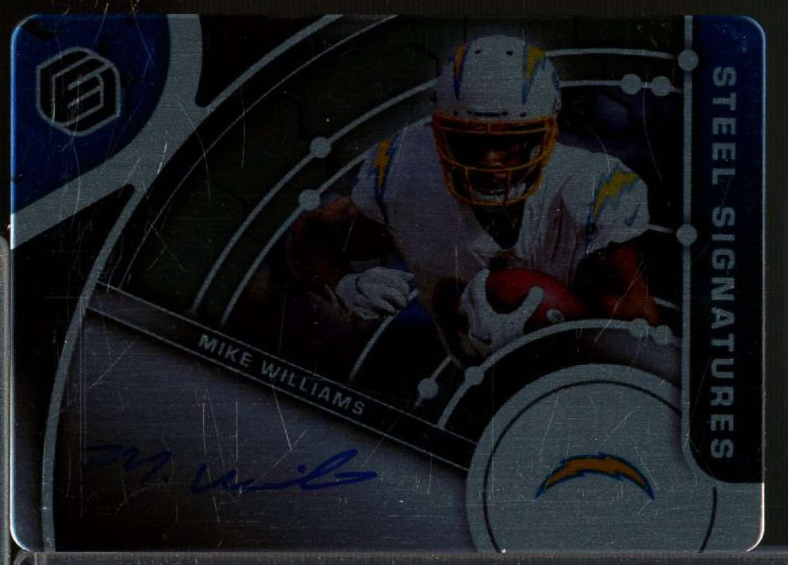 Mike Williams Card 2022 Panini Elements Steel Signatures #22  Image 1