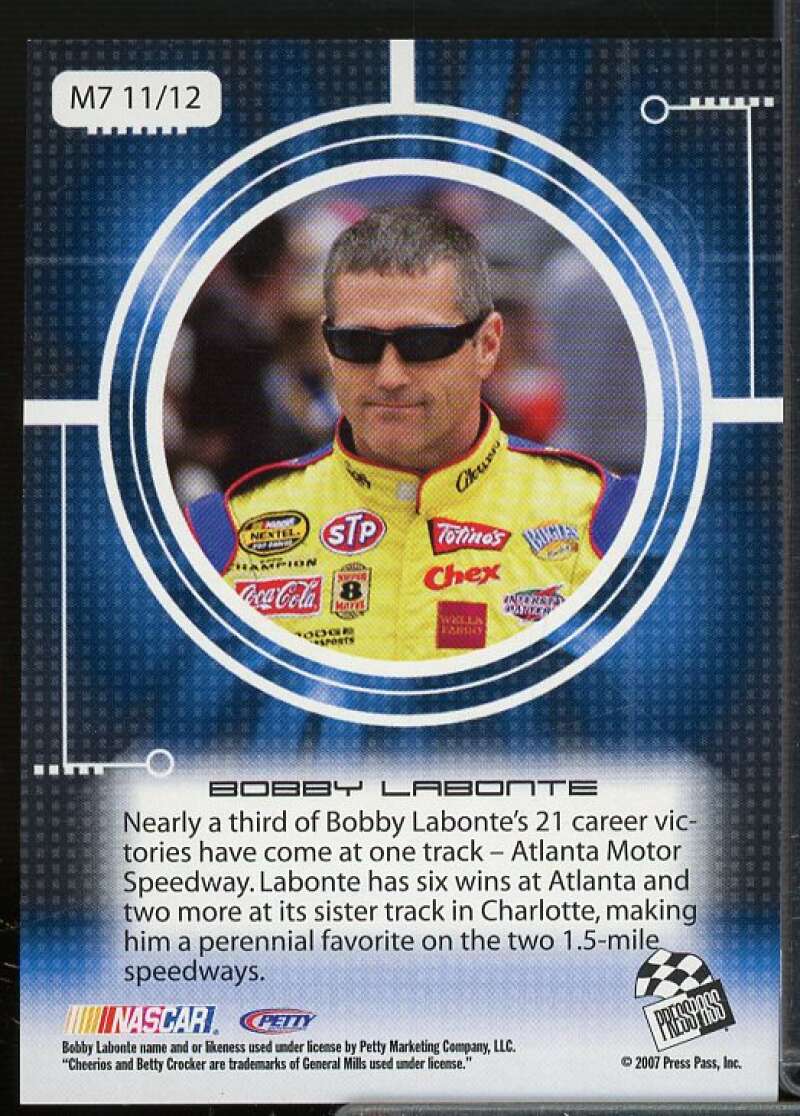 Bobby Labonte Card 2007 Press Pass Stealth Mach 07 #M7-11  Image 2