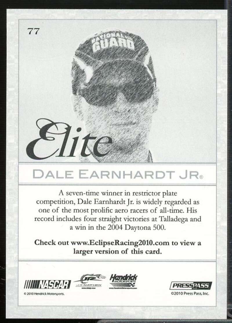 Dale Earnhardt Jr. E Card 2010 Press Pass Eclipse #77  Image 2