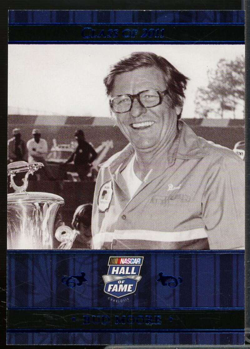 Bud Moore EC Card 2011 Press Pass NASCAR Hall of Fame Blue #NHOF111  Image 1