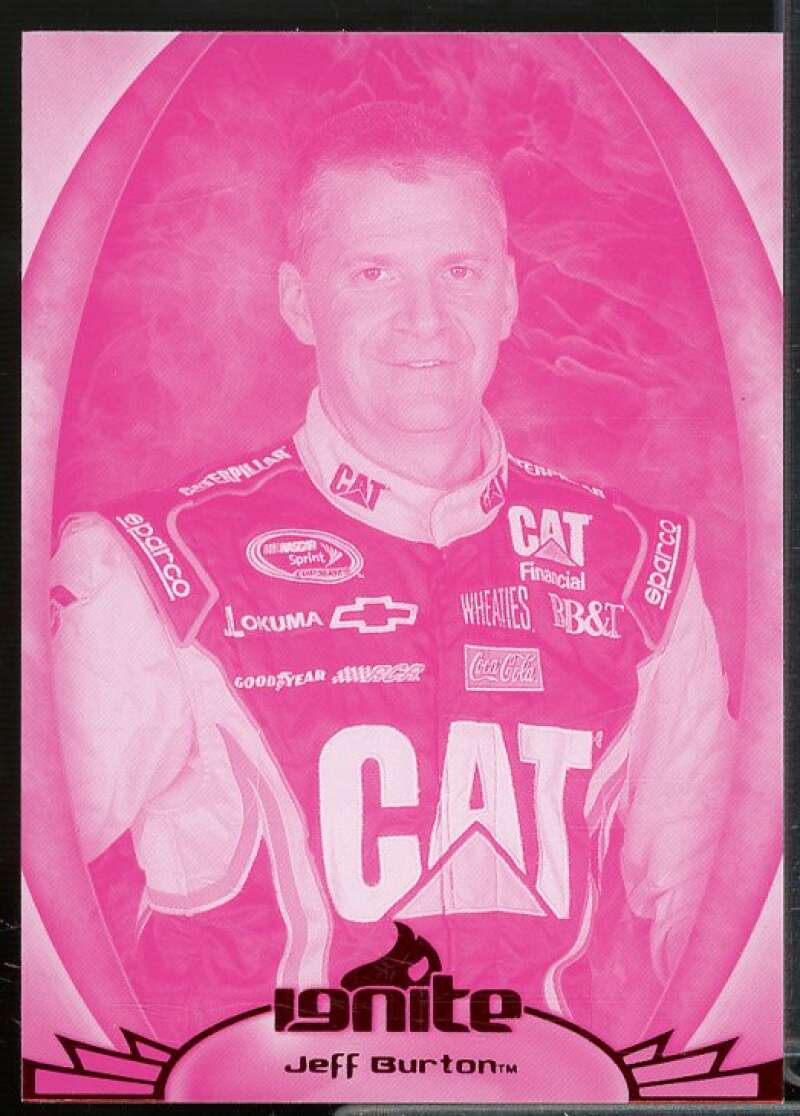 Jeff Burton Card 2012 Press Pass Ignite Proofs Magenta #8  Image 1