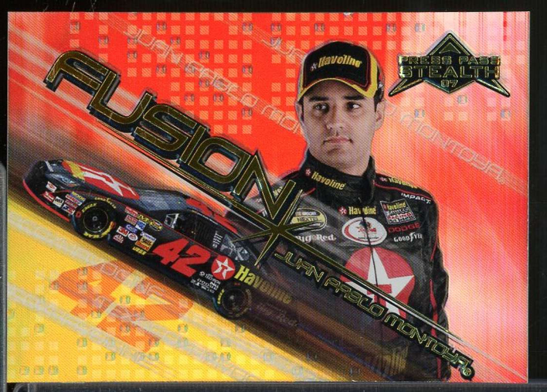 Juan Pablo Montoya Card 2007 Press Pass Stealth Fusion #F8  Image 1