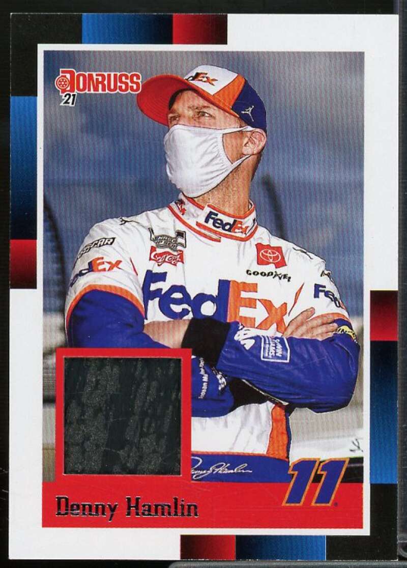 Denny Hamlin Card 2021 Donruss Retro 1988 Relics #4  Image 1