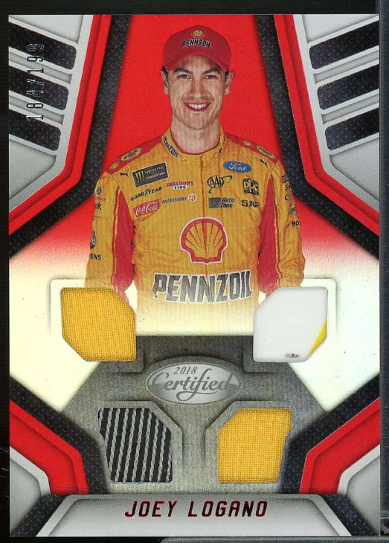 Joey Logano Card 2018 Certified Complete Materials Red #10  Image 1