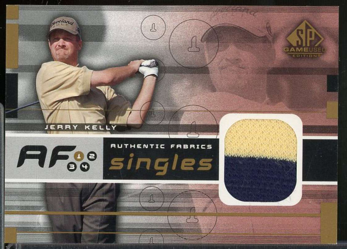 Jerry Kelly Card 2003 SP Game Used Authentic Fabrics Singles #JK  Image 1