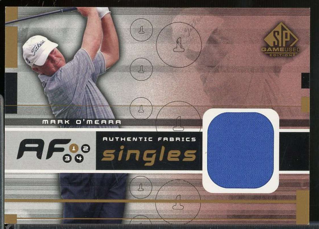 Mark O'Meara Card 2003 SP Game Used Authentic Fabrics Singles #MO  Image 1