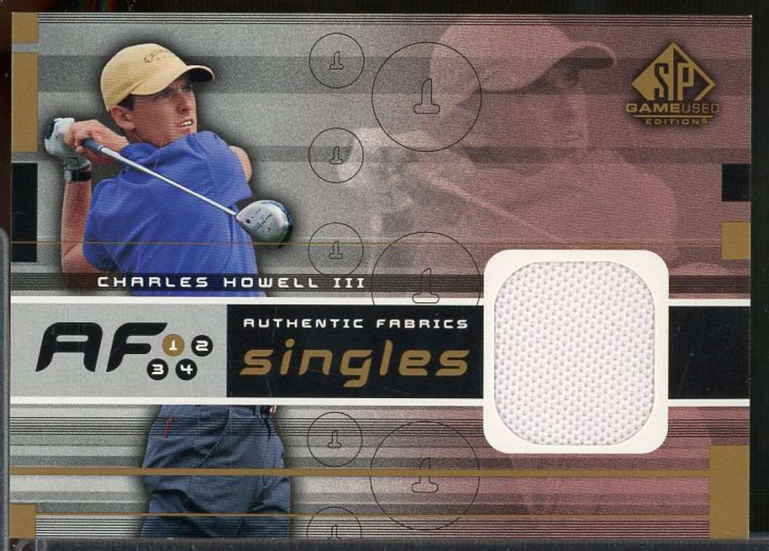 Charles Howell Card 2003 SP Game Used Authentic Fabrics Singles #CH  Image 1