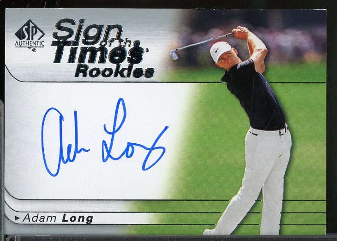 Adam Long D Card 2021 SP Authentic Sign of the Times Rookies #SOTTRAL  Image 1