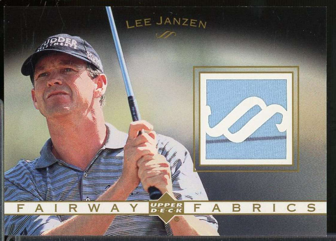 Lee Janzen Card 2003 Upper Deck Fairway Fabrics #LJ  Image 1