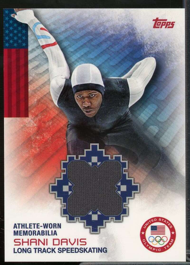 Shani Davis Card 2014 Topps U.S. Olympic Team Relics #ORSD  Image 1