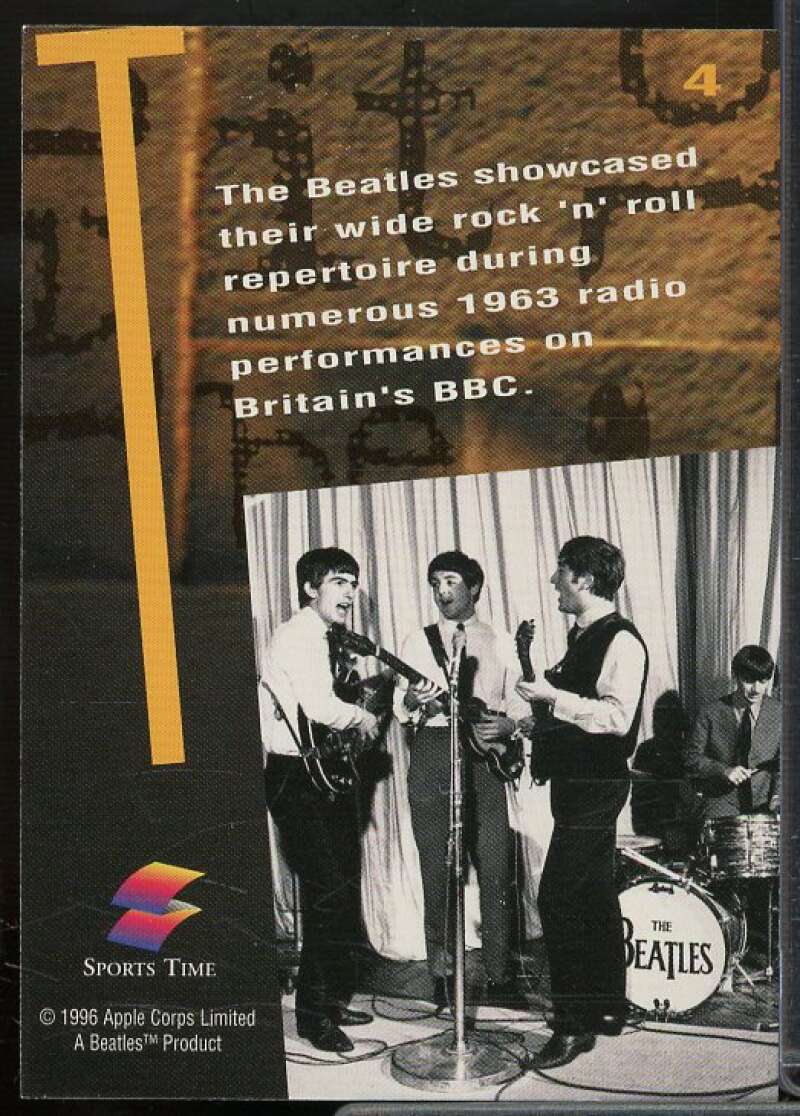 Beatles for Sale Card 1996 Sports Time The Beatles Gold Records #4  Image 2