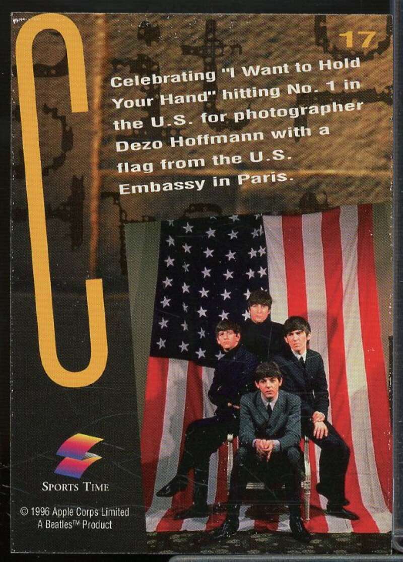 Celebrating I Want to Hold Your Hand Card 1996 Sports Time The Beatles #17  Image 2