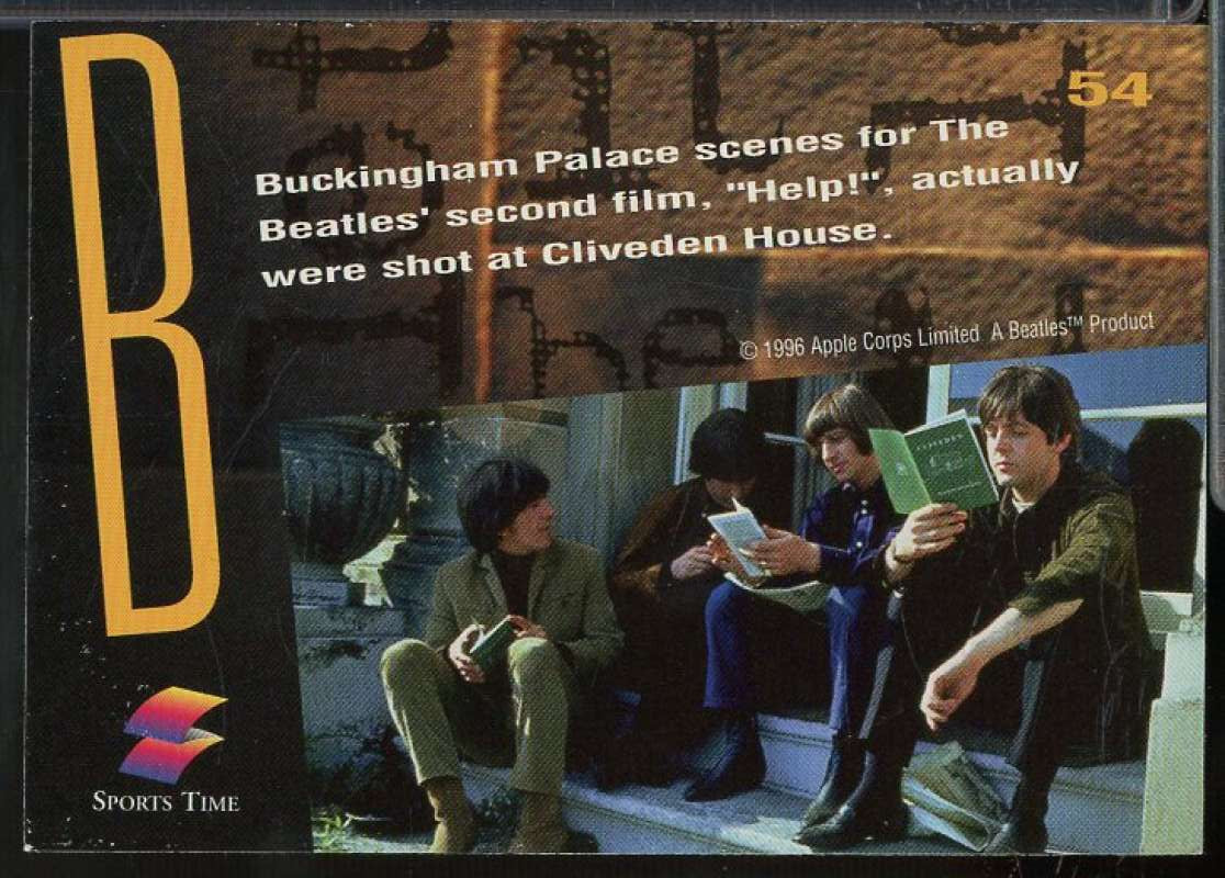 Buckingham Palace scenes Card 1996 Sports Time The Beatles #54  Image 2