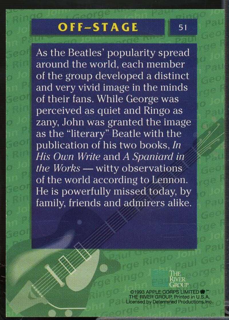 As the Beatles' popularity spread 1993 The River Group Beatles Collection #51  Image 2