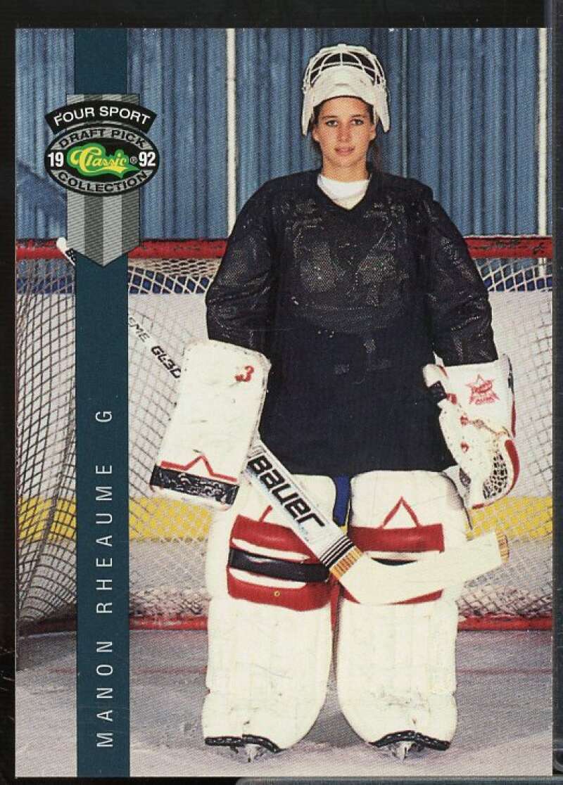 Manon Rheaume Rookie Card 1992 Classic Four Sport #224  Image 1