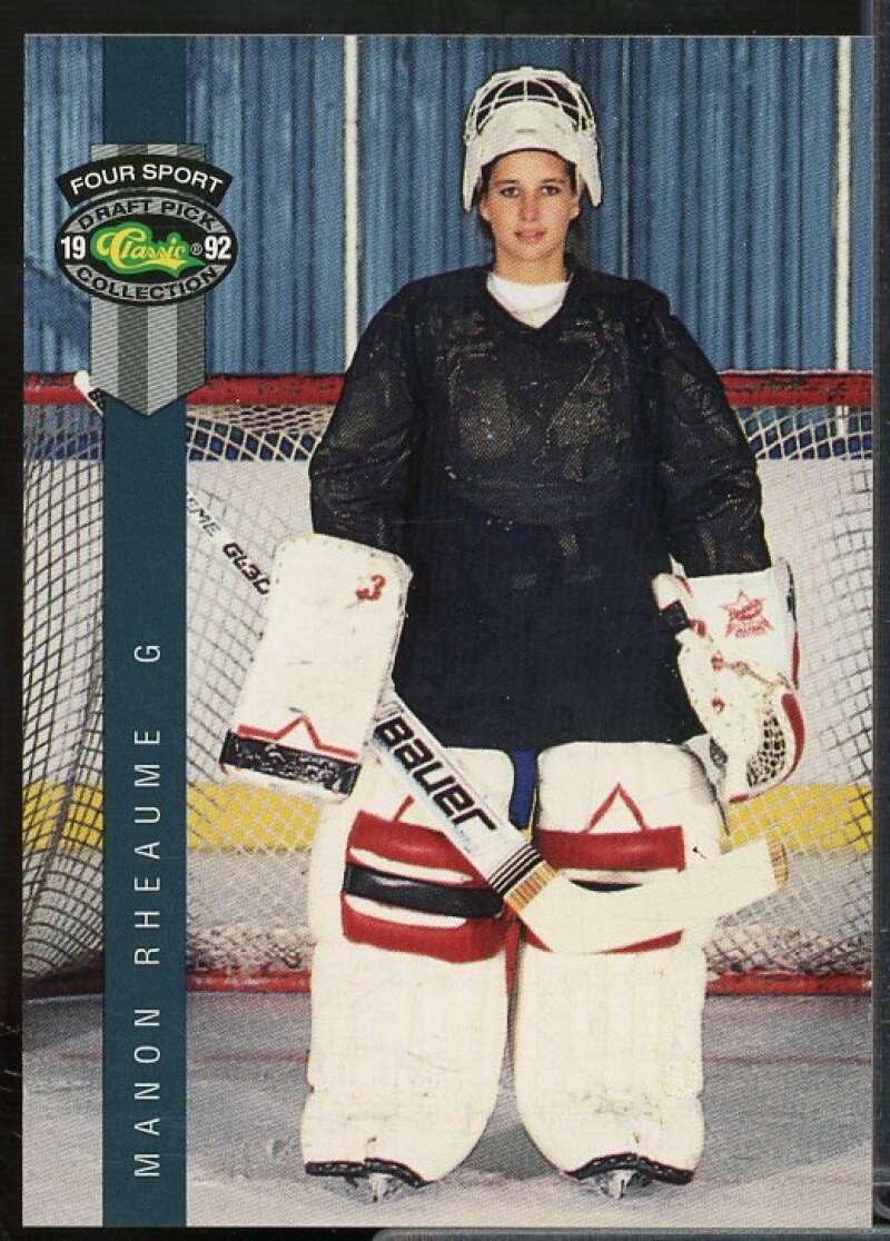 Manon Rheaume Rookie Card 1992 Classic Four Sport #224  Image 1