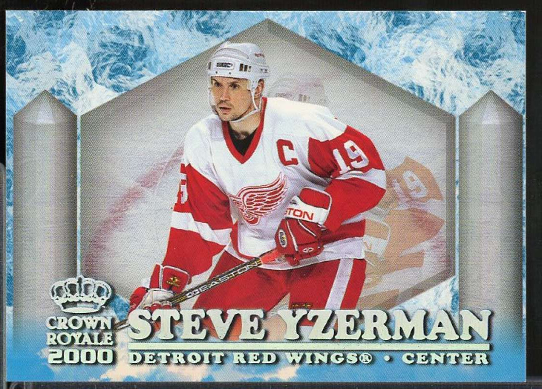 Steve Yzerman Card 1999-00 Crown Royale Ice Elite #12  Image 1