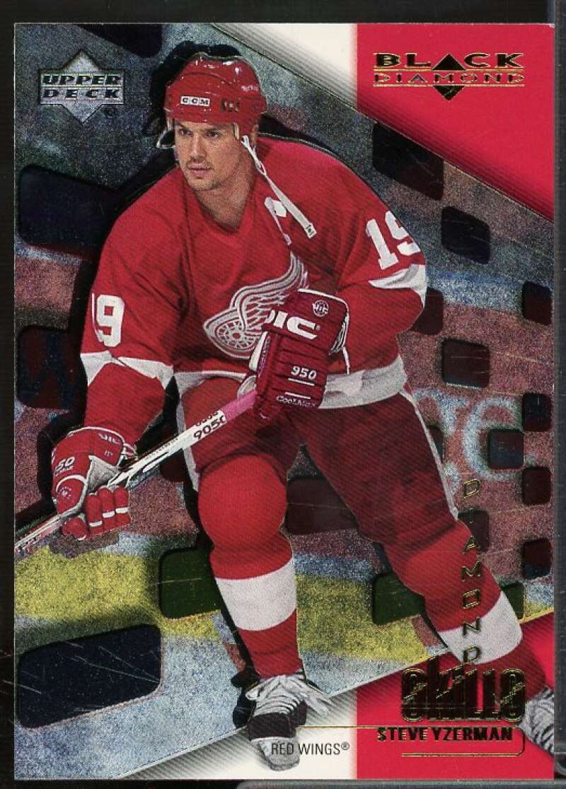 Steve Yzerman Card 2000-01 Black Diamond Diamond Skills #IC3  Image 1