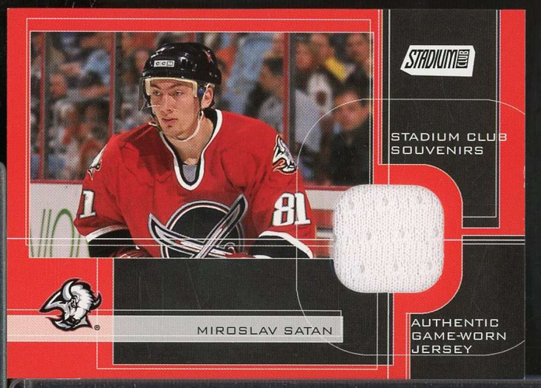 Miroslav Satan Card 2001-02 Stadium Club Souvenirs #MIS  Image 1